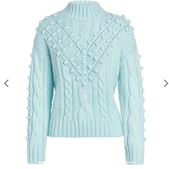 Marie Oliver Blue Cowl Neck Eris Sweater Medium - Picture 5 of 10